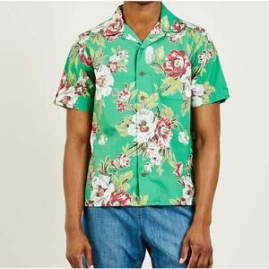 New Polo Ralph Lauren Floral Tropical Custom Fit Camp Shirt Men Medium $198